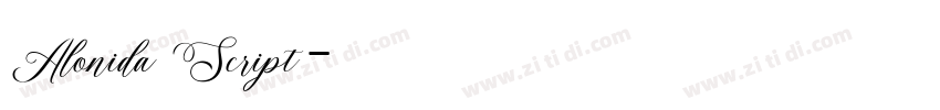 Alonida Script字体转换 Alonida Script字体转换